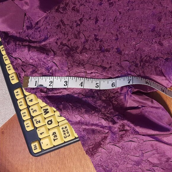 NEW ! Women UBU I'll Be ME Purple Long Sleeve Crinkle Button Up Size M - Picture 5 of 8